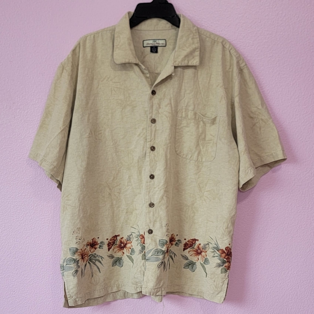 TOMMY BAHAMA MAN BUTTON DOWN  Silk Shirt/ XXL.